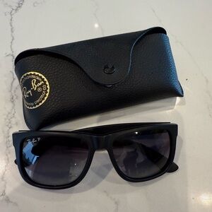 Ray-Ban (Justin) Black Sunglasses with Case